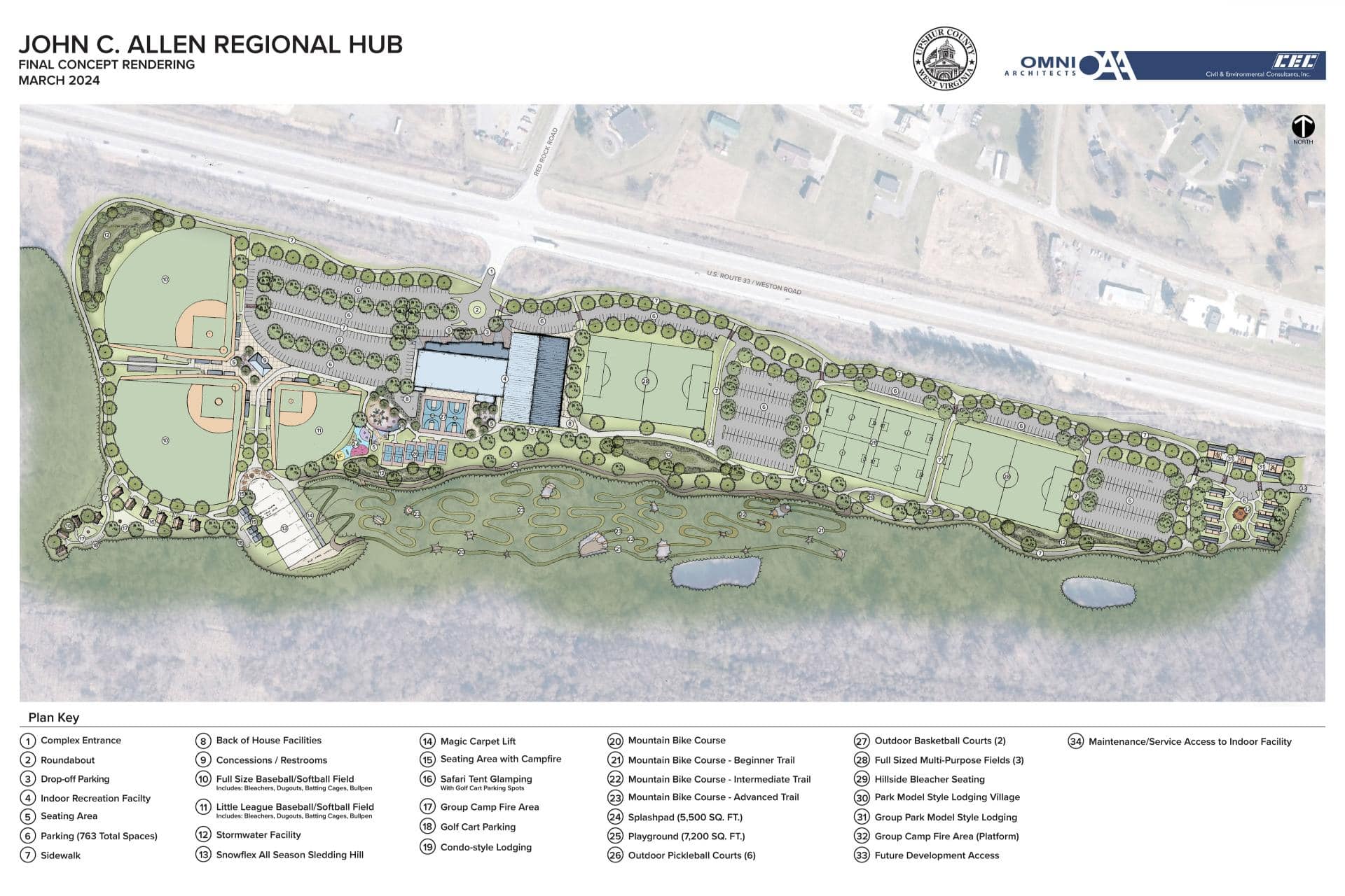 Proposed drawing of complex